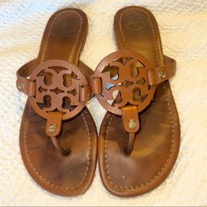 Used Tory Burch Miller Leather Sandal in Vintage Vachetta
